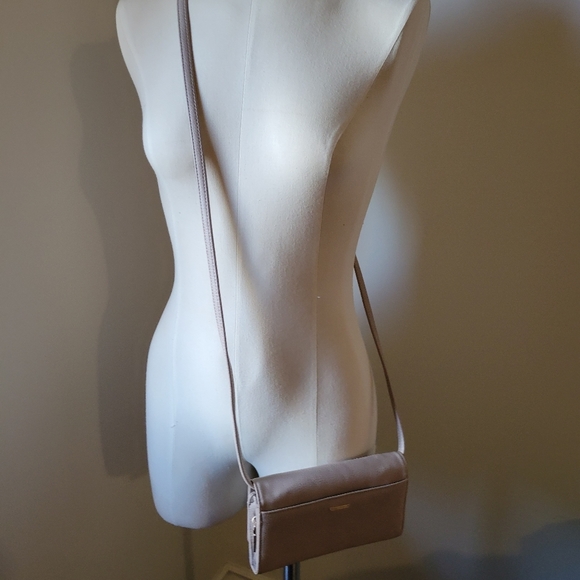 Women's Crossbody Bag, Light Taupe, RFID, Travel - Picture 2 of 10